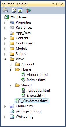 پوشه Views در ASP.Net MVC