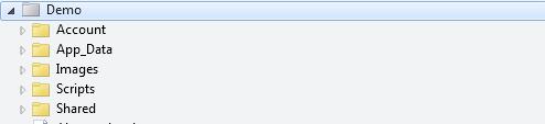 ارتباط منطقی پوشه ها در ASP.Net