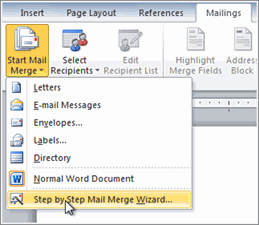  استفاده از Mail Merge  
