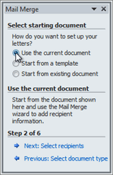  استفاده از Mail Merge  