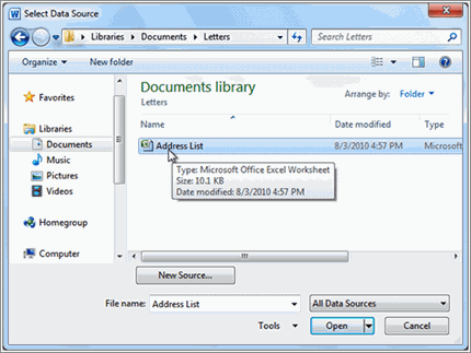  استفاده از Mail Merge  